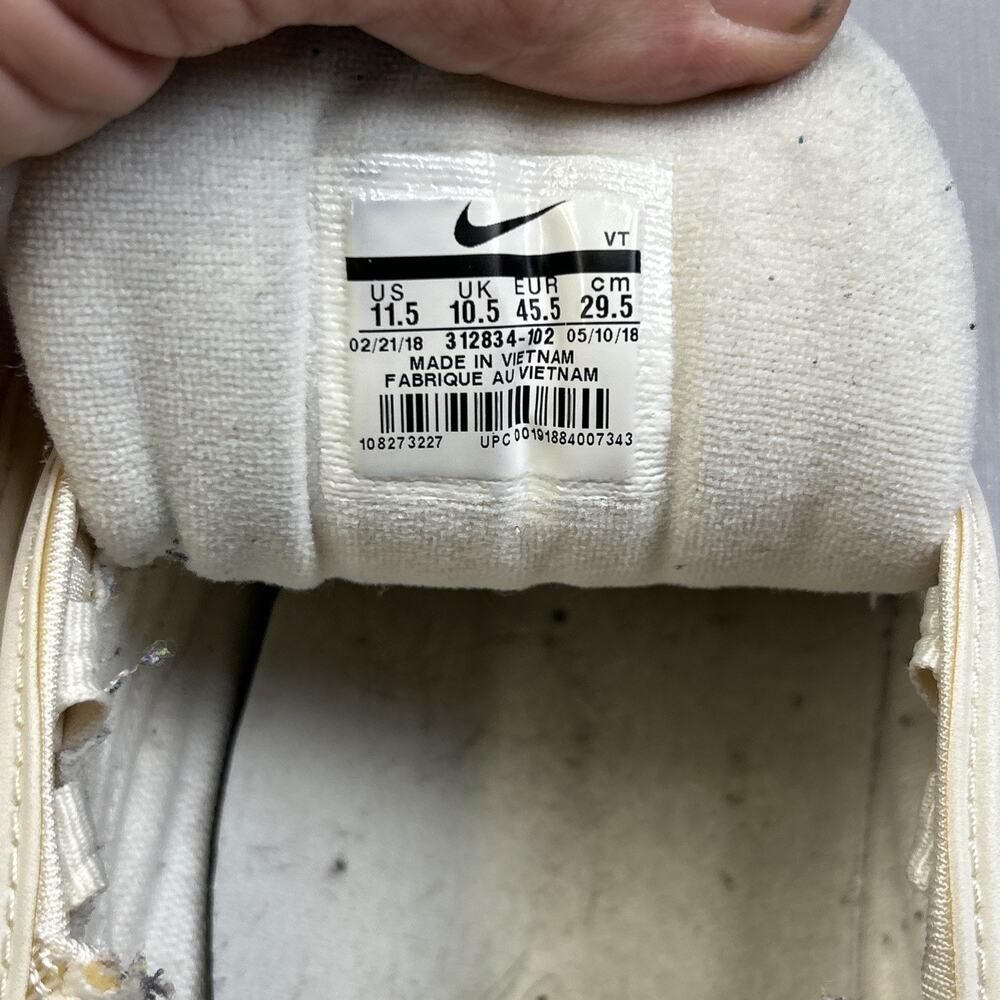 Nike Air Max 97 Retro OG Men’s 11.5 Sail University Red 312834-102 2-pairs Used - Picture 11 of 12